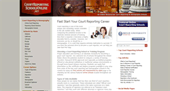 Desktop Screenshot of courtreportingschoolsonline.net